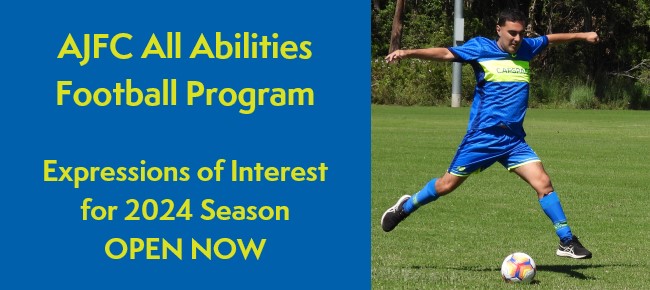 AJFC All Abilities Football Program - Expressions of Interest for 2024 are Now Open