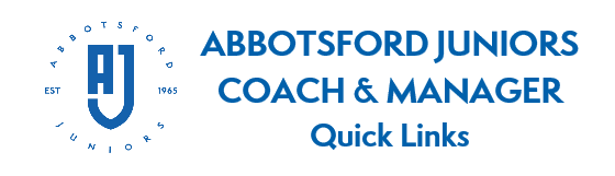 Abbotsford Juniors Football Club - Coach and Manager Quick Links
