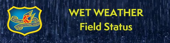 CDSFA Official Wet Weather Field status information